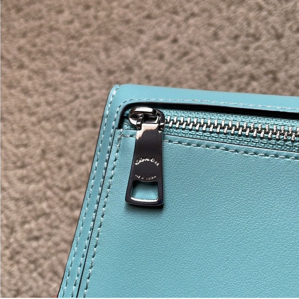 Coach Blue Leather Wallet - Picture 4 of 16